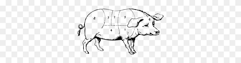 300x160 Hog Clip Art Free Vector - Wild Hog Clip Art