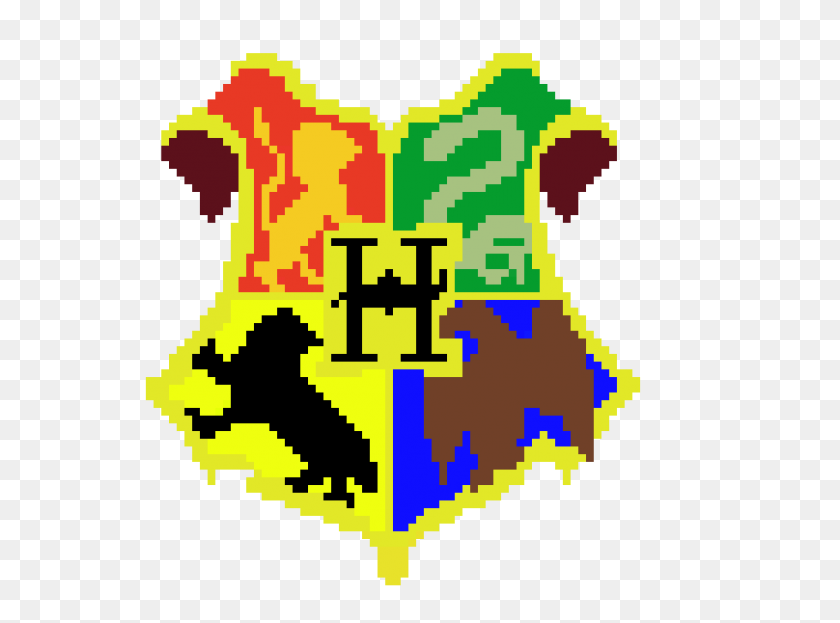 1010x730 Hogwarts Crest Pixel Art Maker - Hogwarts PNG