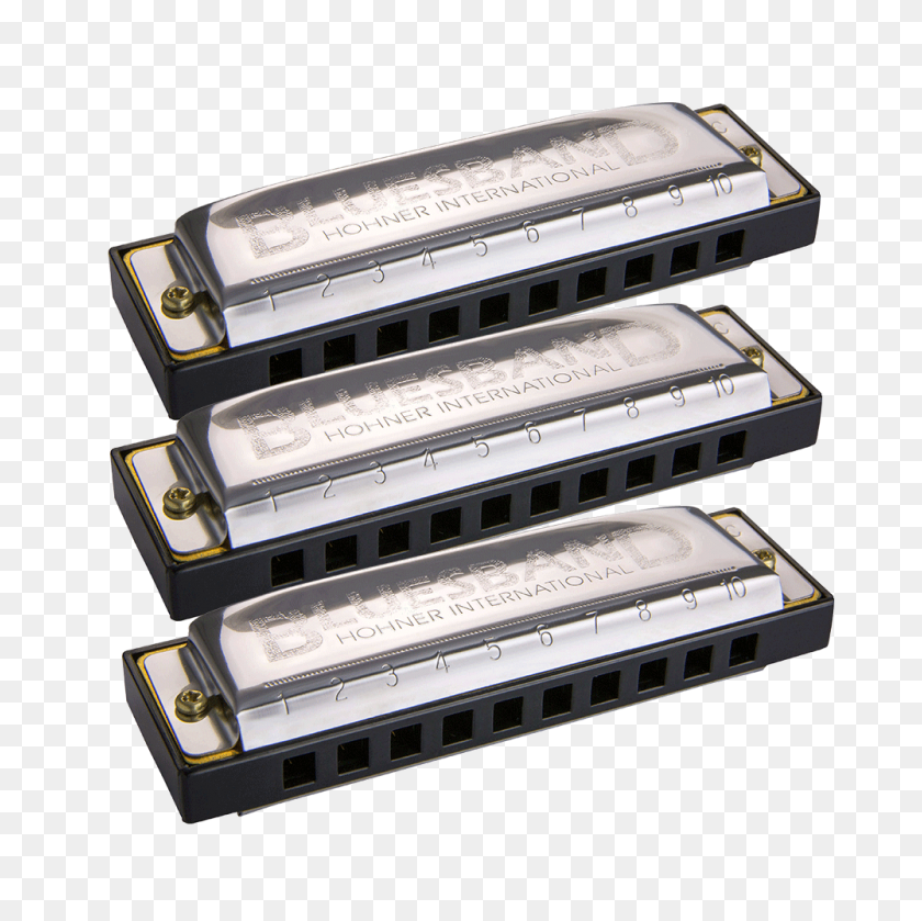 1000x1000 Hohner Blues Band Harmonica Pack - Harmonica PNG