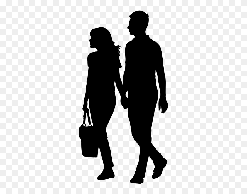 331x600 Holding Hands Couple Silhouette Png Clip Art Gallery - Holding Hands Clipart