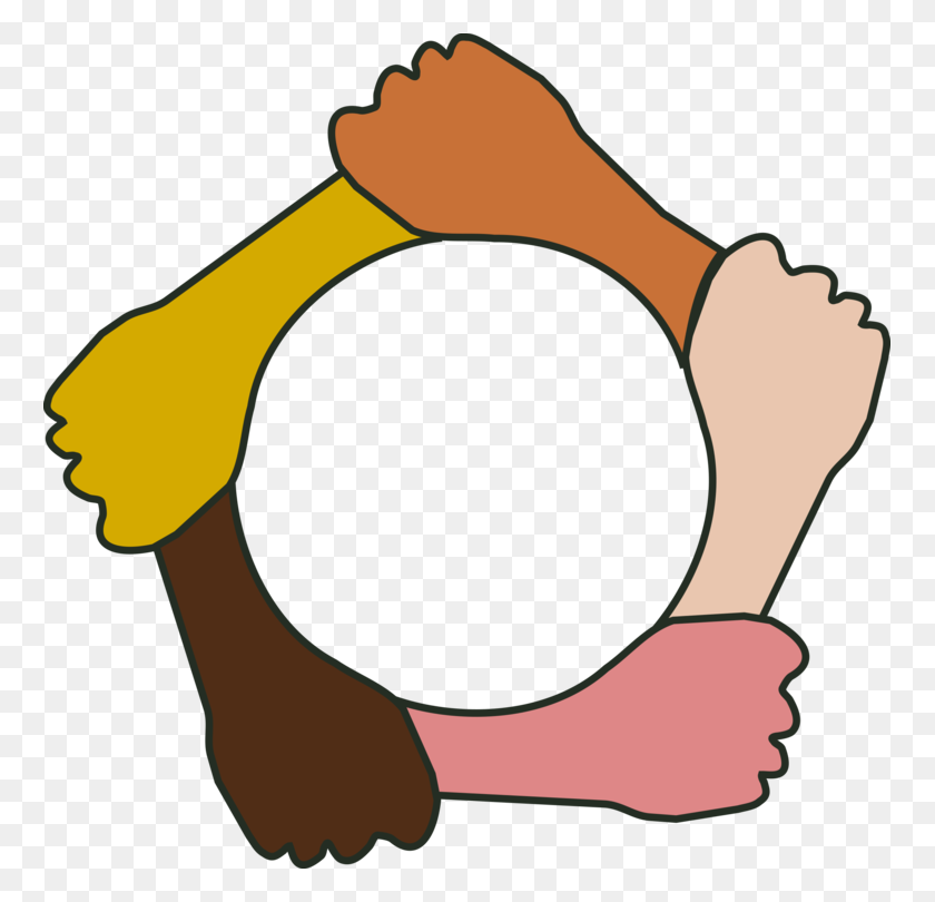 761x750 Holding Hands Handshake Circle Download - Friends Holding Hands Clipart