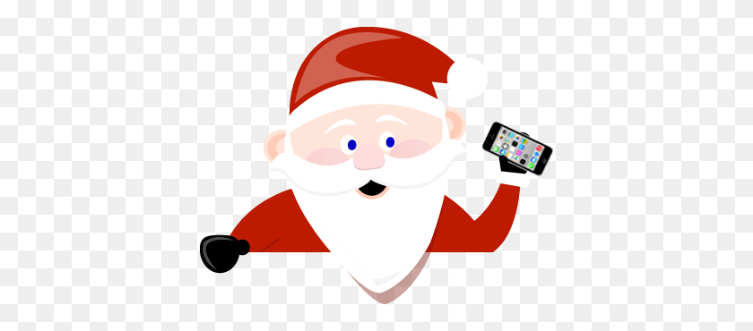 394x310 Holiday Call From Santa Claus, Courtesy Of Cincinnati Bell - Santa PNG