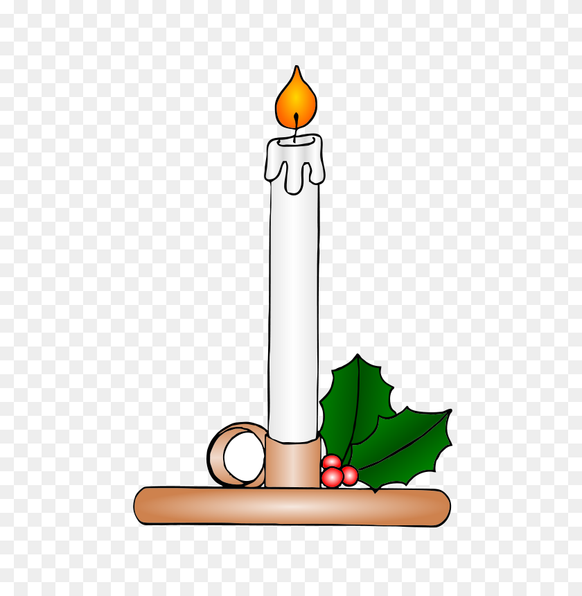 566x800 Holiday Candles Clip Art - Vip Clipart