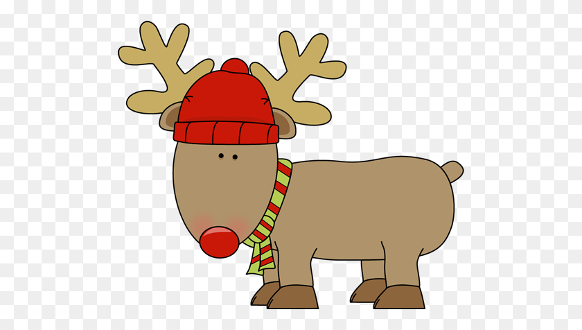 500x416 Holiday Reindeer Christmas Gifts Holidays, Clip - Winter Holiday Clip Art