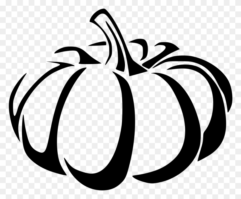 981x800 Праздничный Овощ Осень Октябрь Тыква Белый Png Иконка Бесплатно - Праздничный Клип-Арт Черно-Белый