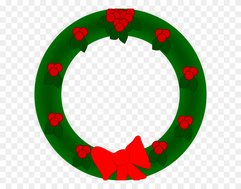 600x600 Holiday Wreath Png Clip Arts For Web - Holiday Border PNG