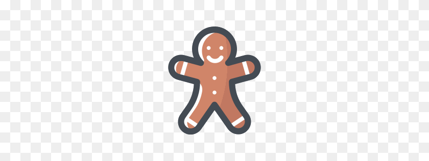 256x256 Holidays Icon Pack - Gingerbread Man PNG