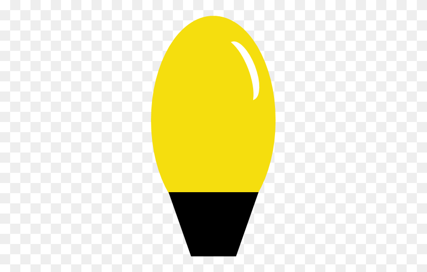 247x475 Holley Clipart Christmas Tree Light - Yellow Light PNG