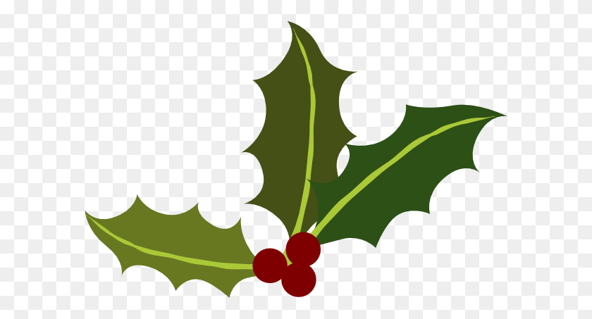 600x393 Holly Leaves With Berries Png Clip Arts For Web - Holly PNG