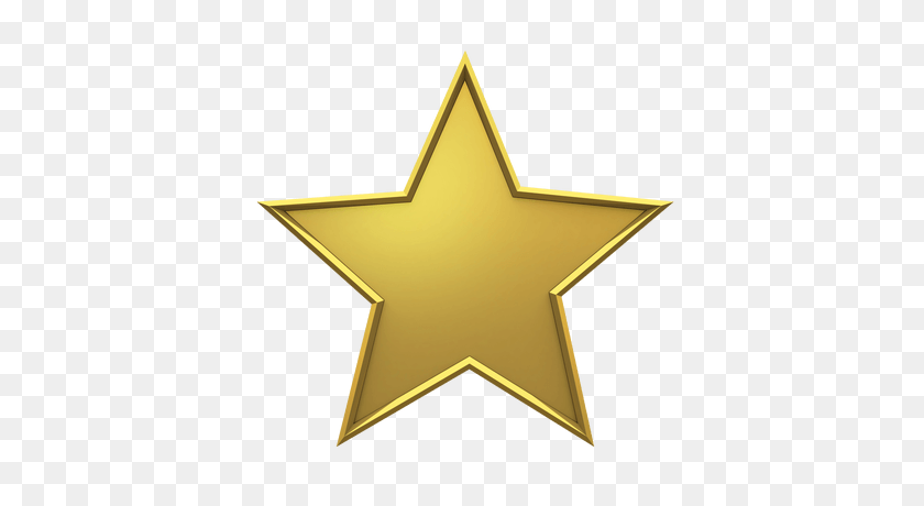 400x400 Hollywood Gold Star Transparent Png - Glitter Star PNG