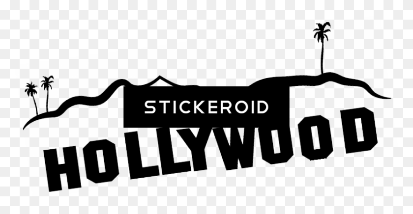 832x402 Hollywood Movi Sign - Hollywood Sign PNG
