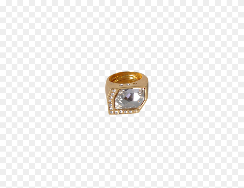 800x600 Hollywood Ring, Shine Gold Silver Shade - Gold Shine PNG