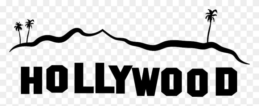 800x294 Hollywood Sign Png - Hollywood Sign PNG