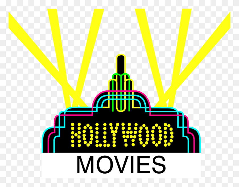 958x731 Hollywood Star Clipart - Movie And Popcorn Clipart