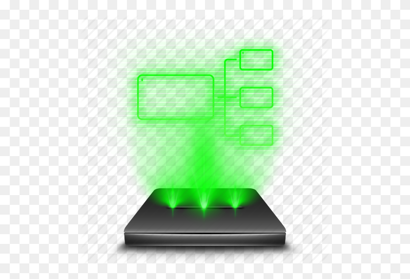 512x512 Hologram, Holographic, Internet, Lan, Network, Transfer, Web Icon - Holographic PNG