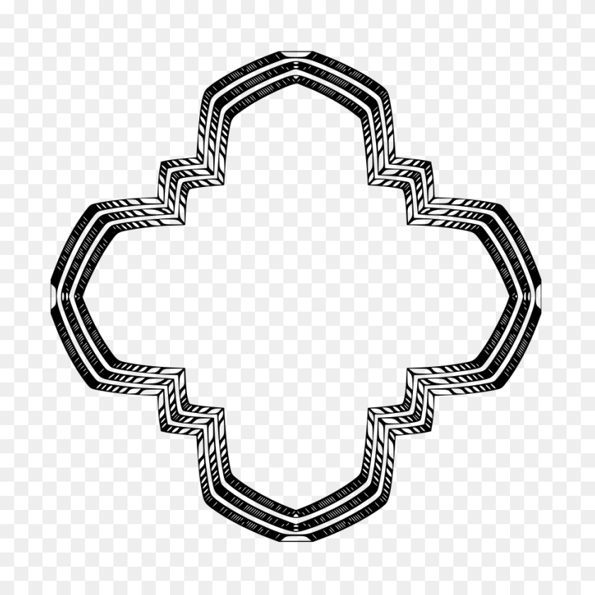 900x900 Holy Greek Cross Clip Arts Download - Cross Clipart Black And White PNG