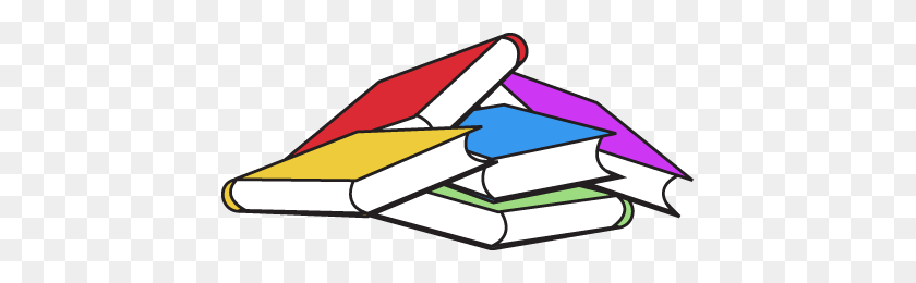 433x200 Home - School Library Clipart