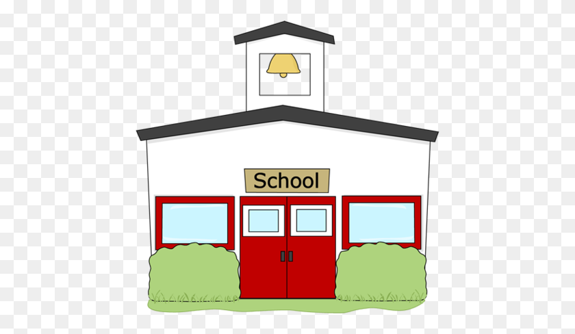 444x428 Home - School Library Clipart