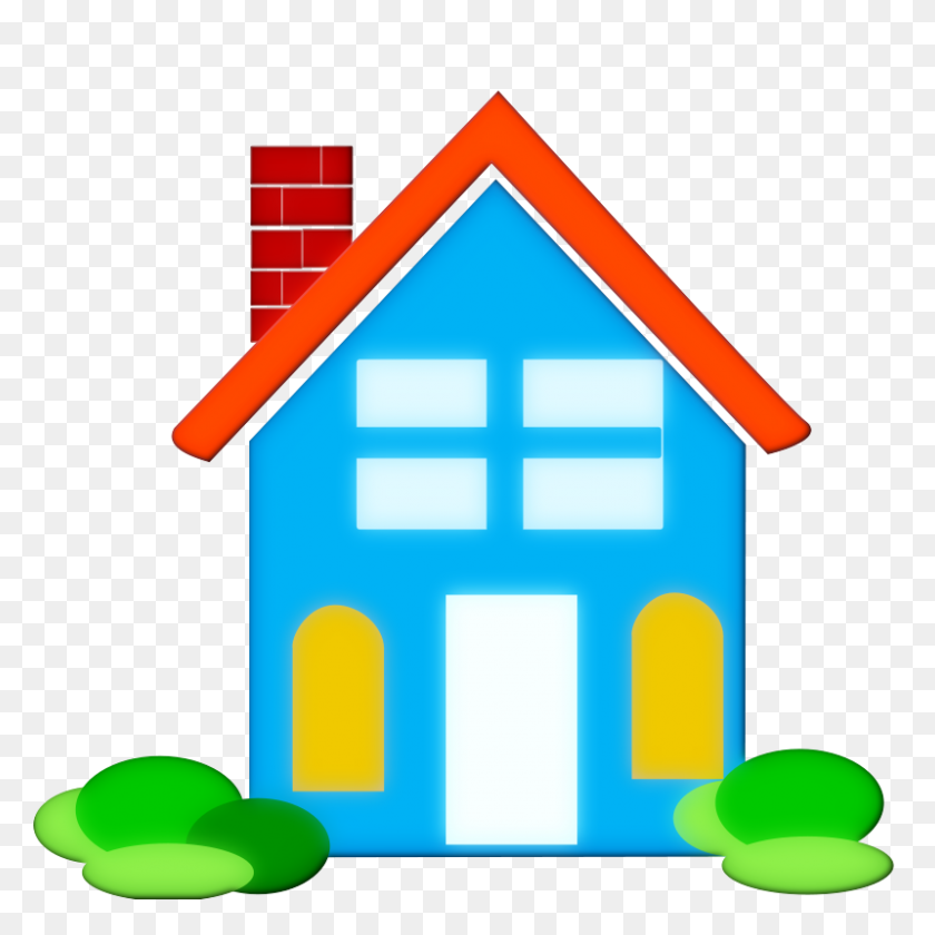 800x800 Home Clip Art Logo - Clean House Clipart