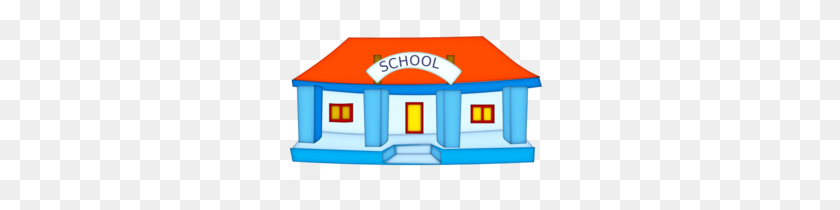 260x150 Home Clipart School Building School Black And White Clip Art Png - School Breakfast Clipart