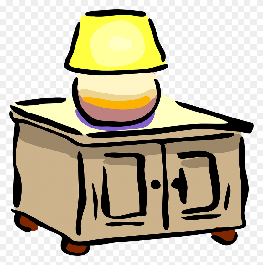 1267x1280 Home Decor, Bedside, Table, Light, Furniture - Murder Mystery Clipart