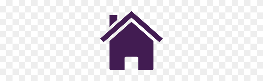 200x200 Home House Silhouette Icon Building - House Silhouette PNG