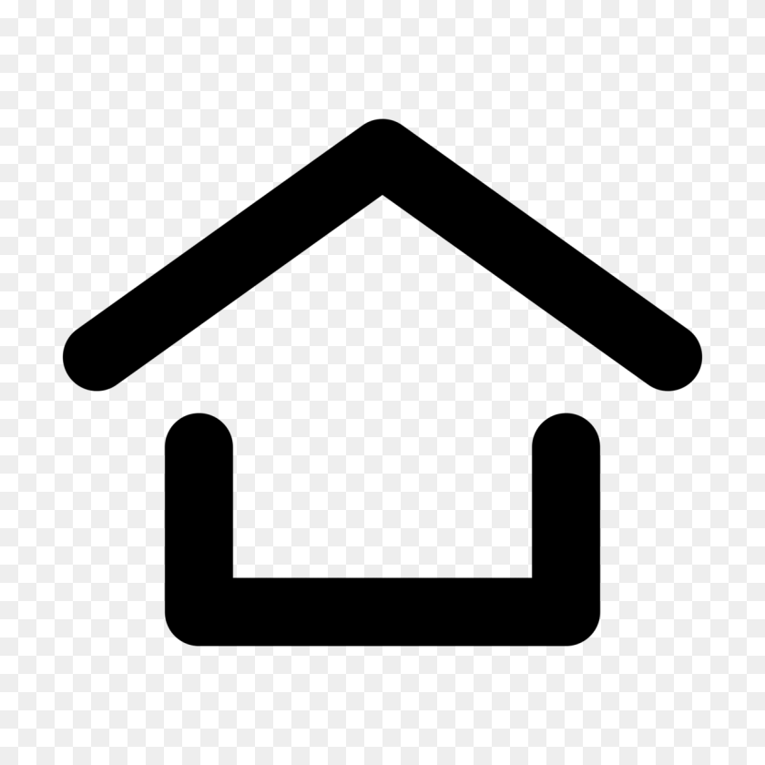 1200x1200 Home Icon Vector Png Con Black House Silhouette Free Clip Art E - Simple House Clipart
