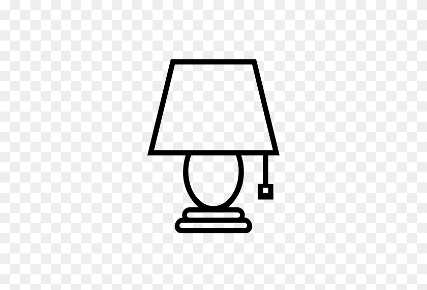 512x512 Home, Light, Lamp Icon - Lamp Clipart Black And White