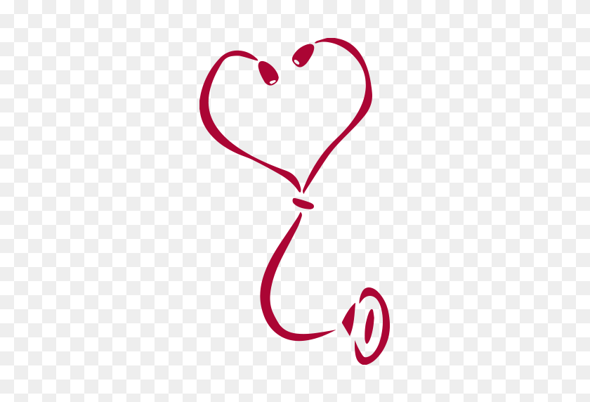 512x512 Enfermería A Domicilio Con Corazón - Clipart De Enfermera Practicante