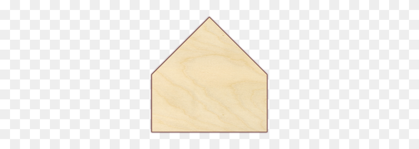 240x240 Home Plate Wood Shape - Home Plate PNG