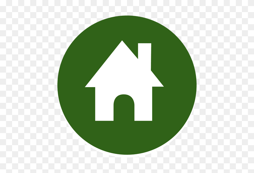 512x512 Home Round Icon - House Icon PNG
