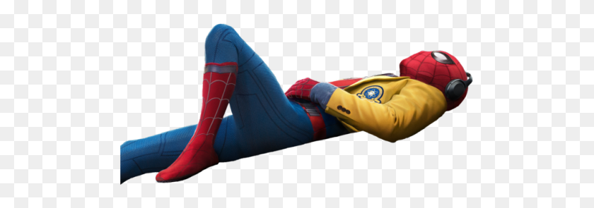 500x235 Home To Transparent Superheroes Tom Holland In Man - Spiderman Homecoming PNG