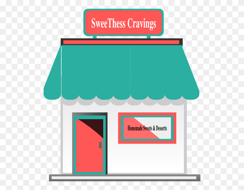540x595 Homemade Sweets Shop Clip Art - Awning Clipart