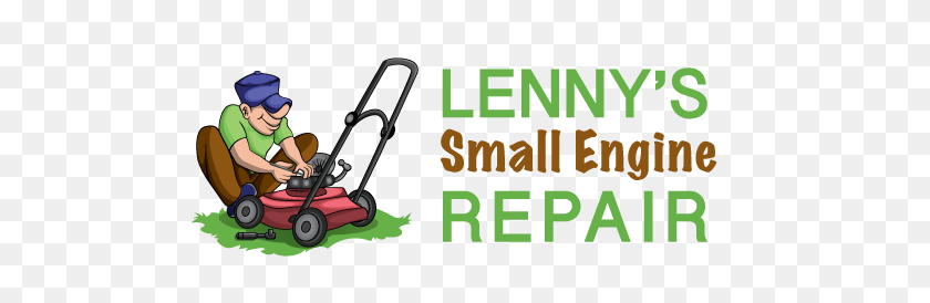 500x214 Homepage Lenny's Repair - Mowing Lawn Clipart