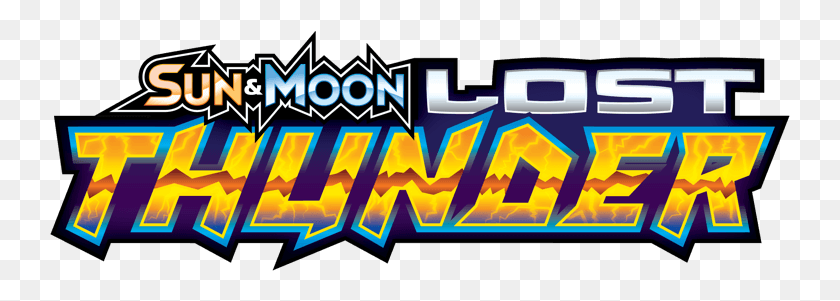 740x241 Домашняя Страница Tcg Sun Moon Lost Thunder - Текстовое Поле С Покемонами В Формате Png