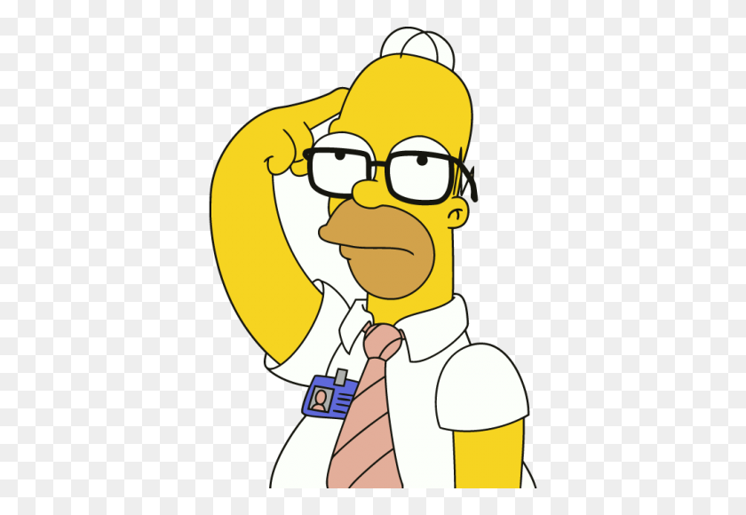 1020x680 Homer - Thinking Person PNG