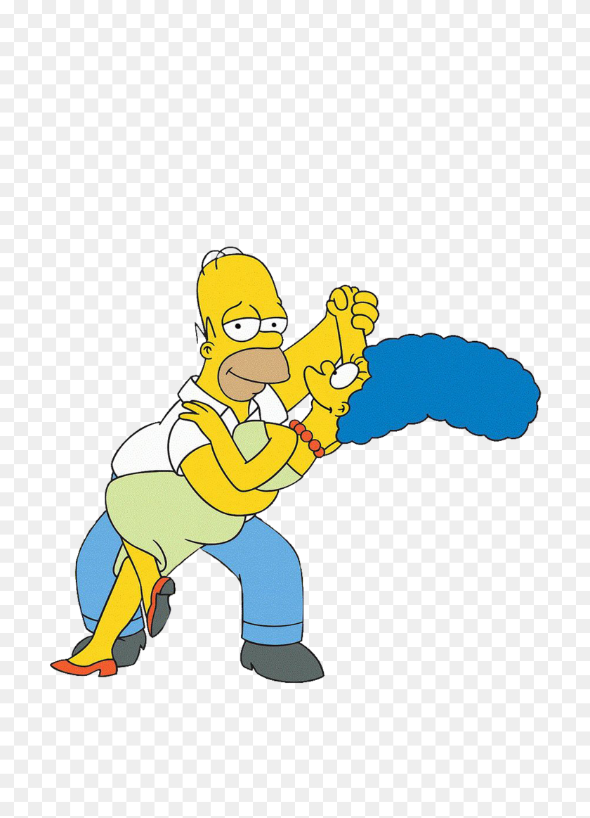 2480x3508 Homer Marge Simpson Binge Tv Favourites - Marge Simpson PNG
