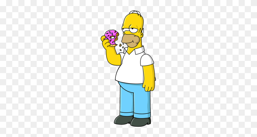 190x390 Homer Simpson - Simple Dream Catcher Clipart