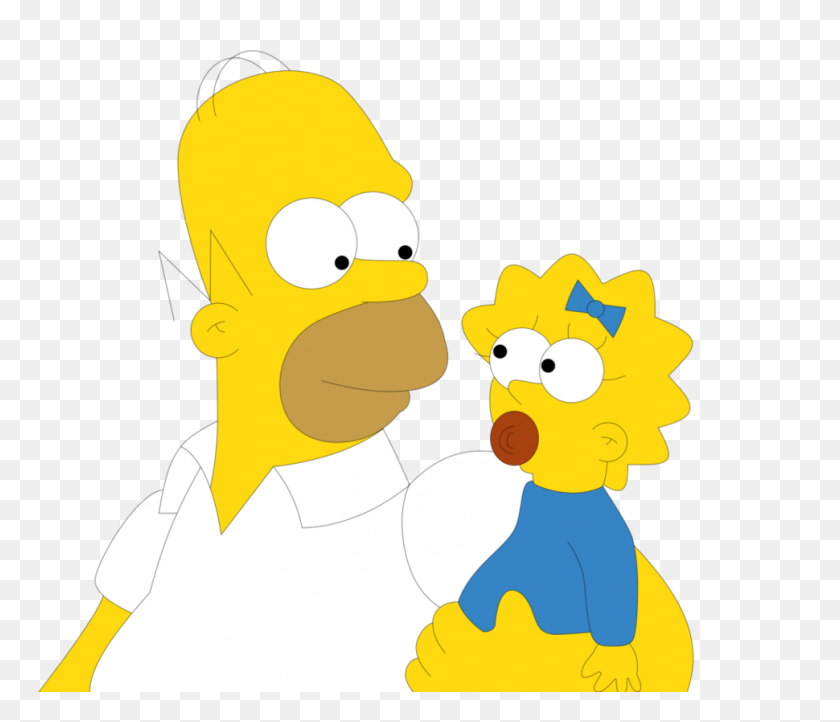 970x824 Homero Y Maggie - Homero Png
