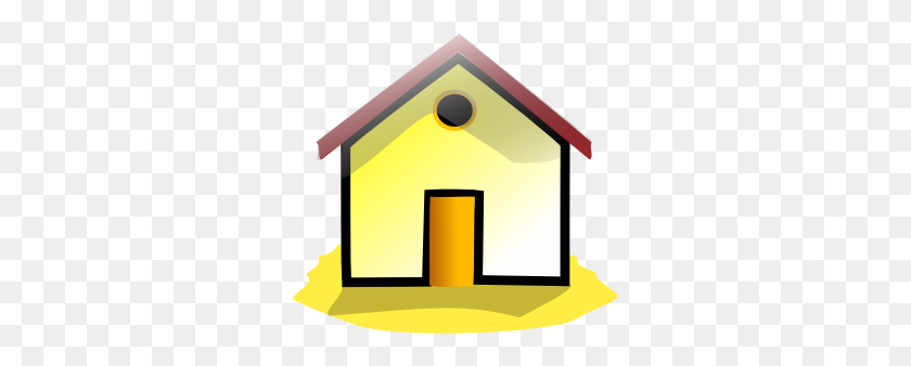 300x278 Homes Clipart Clip Art Free Vector - Yellow House Clipart