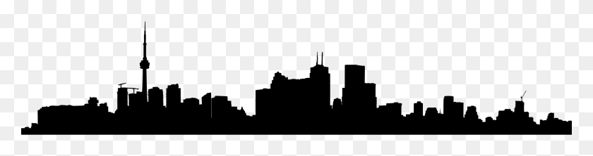 2400x500 Homey Idea Toronto Skyline Clipart Silhouette At Getdrawings Com - City Clipart
