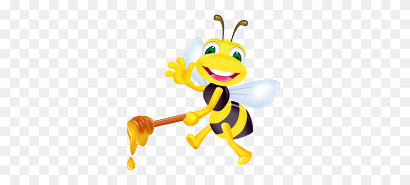 320x320 Honey Bee Cartoon Png Png Image - Honey Bee PNG