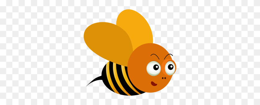300x280 Honey Bee Clip Art Free - Working Bee Clipart