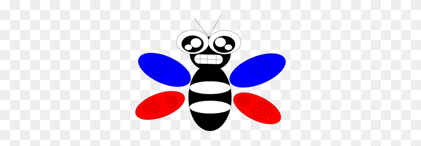 300x232 Honey Bee Clip Art Free - Bee Flying Clipart