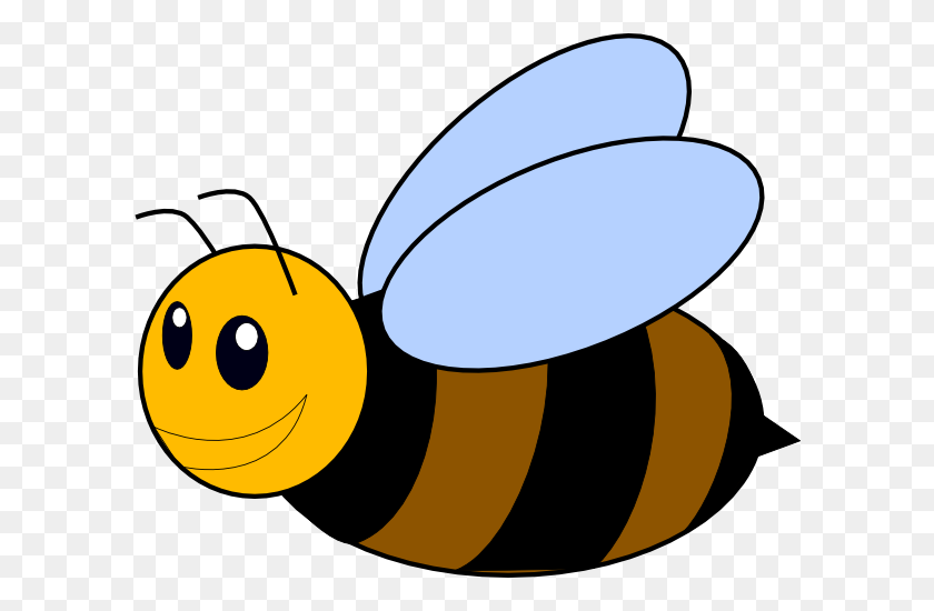 600x490 Honey Bee Clipart, Vector Clip Art Online, Royalty Free Design - Bee Clipart Black And White