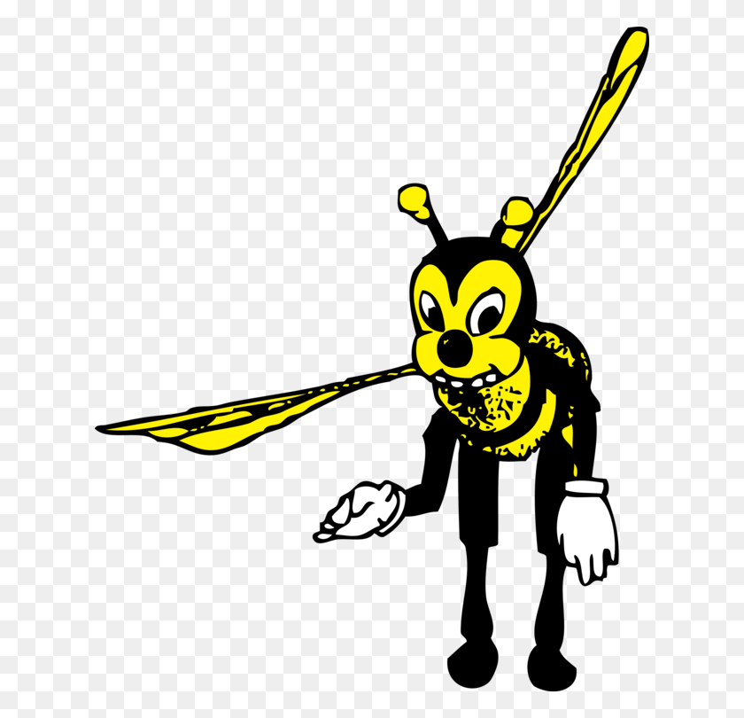 626x750 Honey Bee Drawing Download Line Art - Sting Clipart