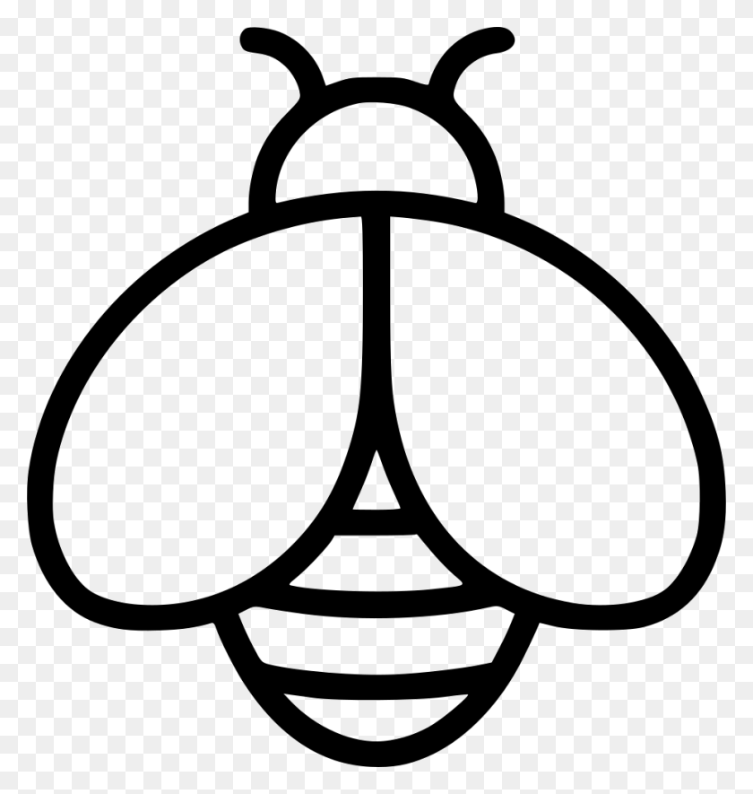 926x980 Honey Bee Wasp Beehive Apitherapy Png Icon Free Download - Clipart Black And White Bee