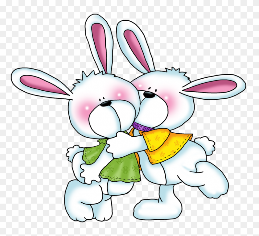 800x724 Honey Bun Huggers Bunny - Rabbit Clipart PNG