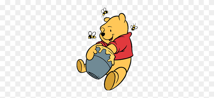 240x325 Honey Clipart Winnie The Pooh - Bee Clipart PNG