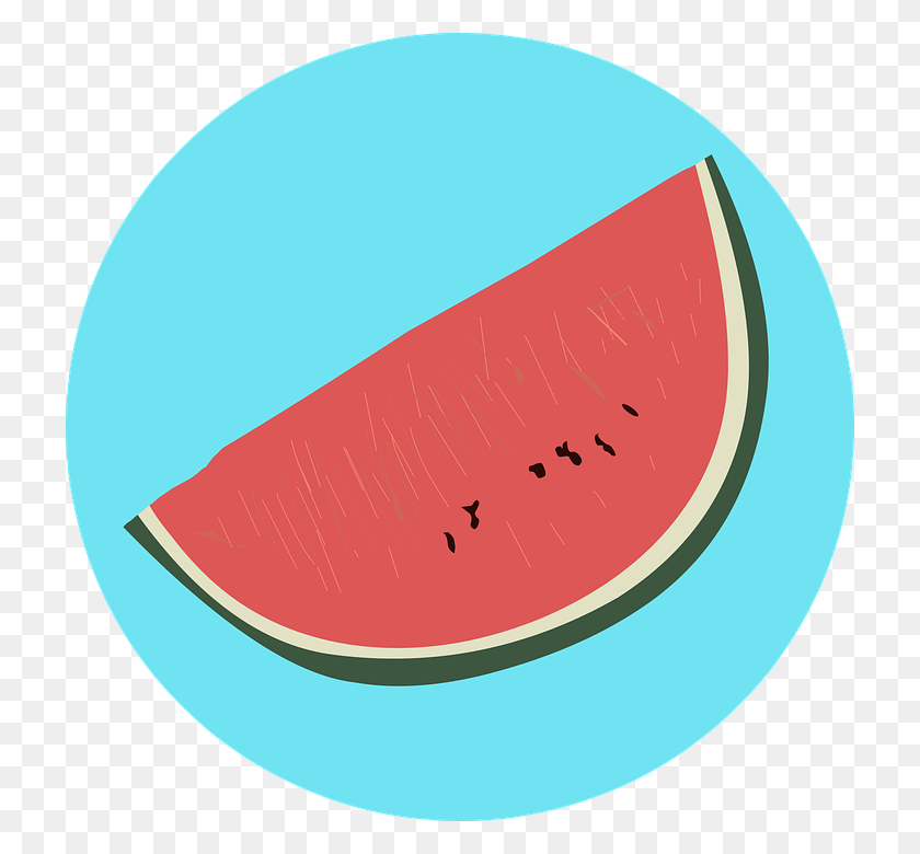 720x720 Honey Dew Melon Clipart Milon - Watermelon Slice PNG